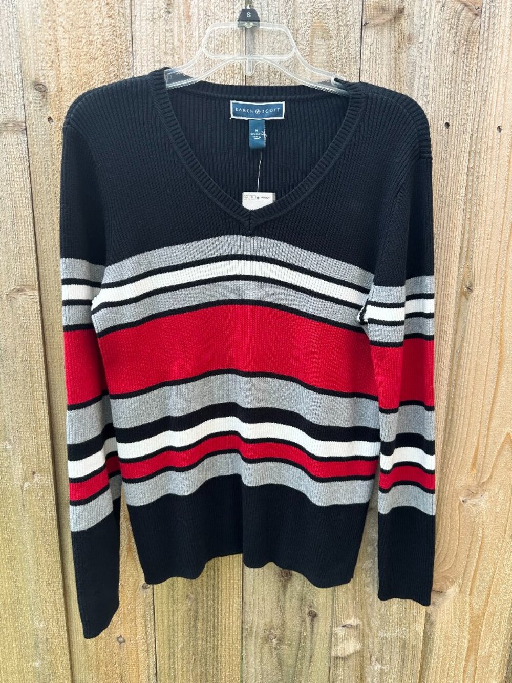 Karen Scott Long Sleeve Stripe Sweater – New With Tags (Size - Medium)
